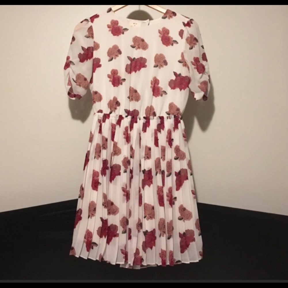 Pins and Needles White and Rose Dress